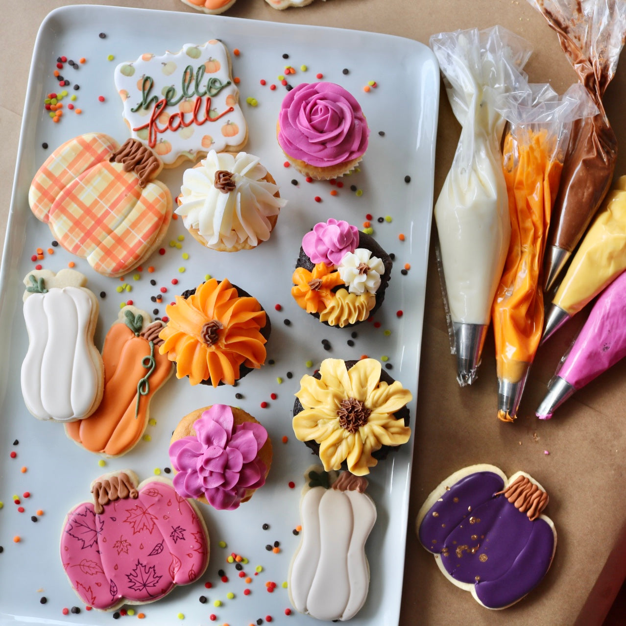 Fall Pumpkins & Flower Cupcake Workshop- September 30, 2026