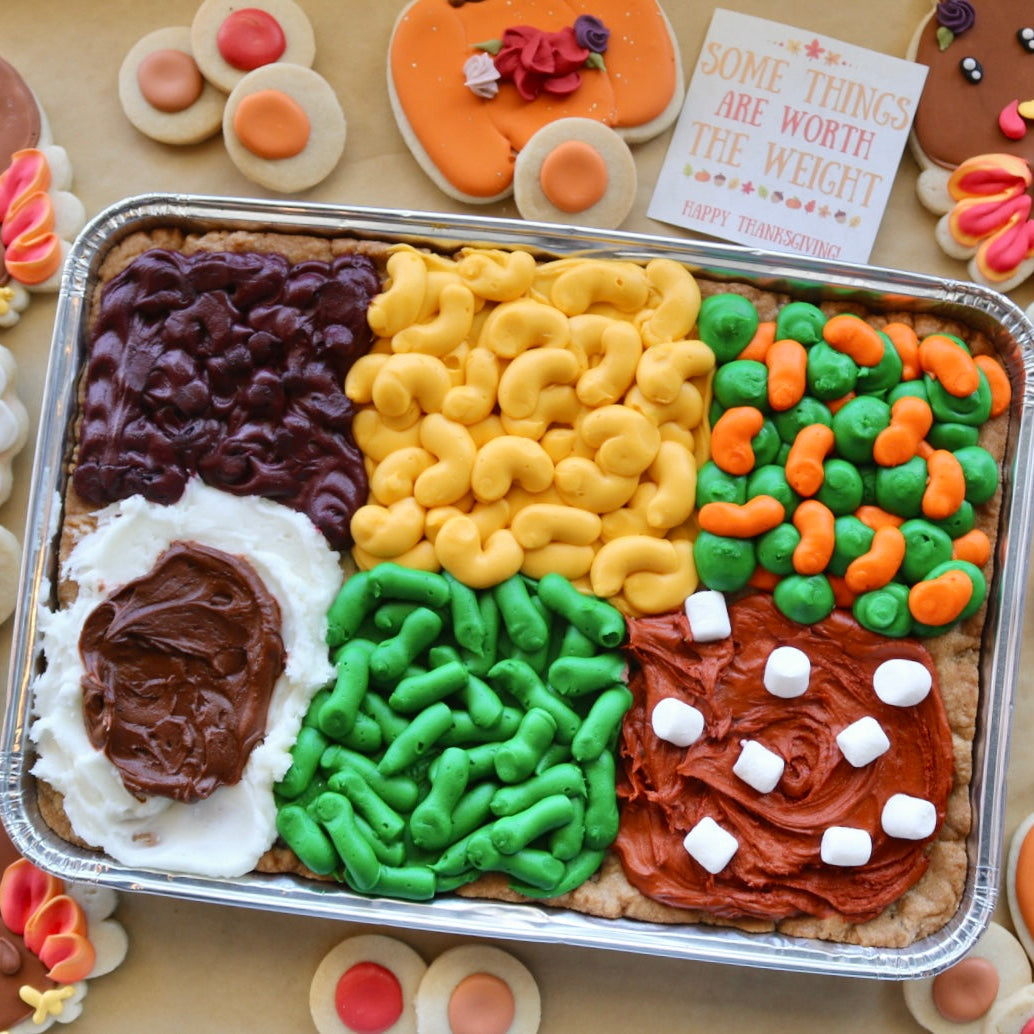 Thanksgiving Cookie Cake