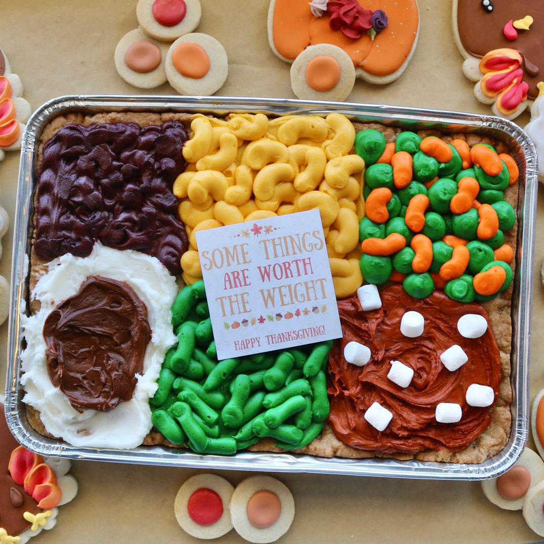 Thanksgiving Cookie Cake