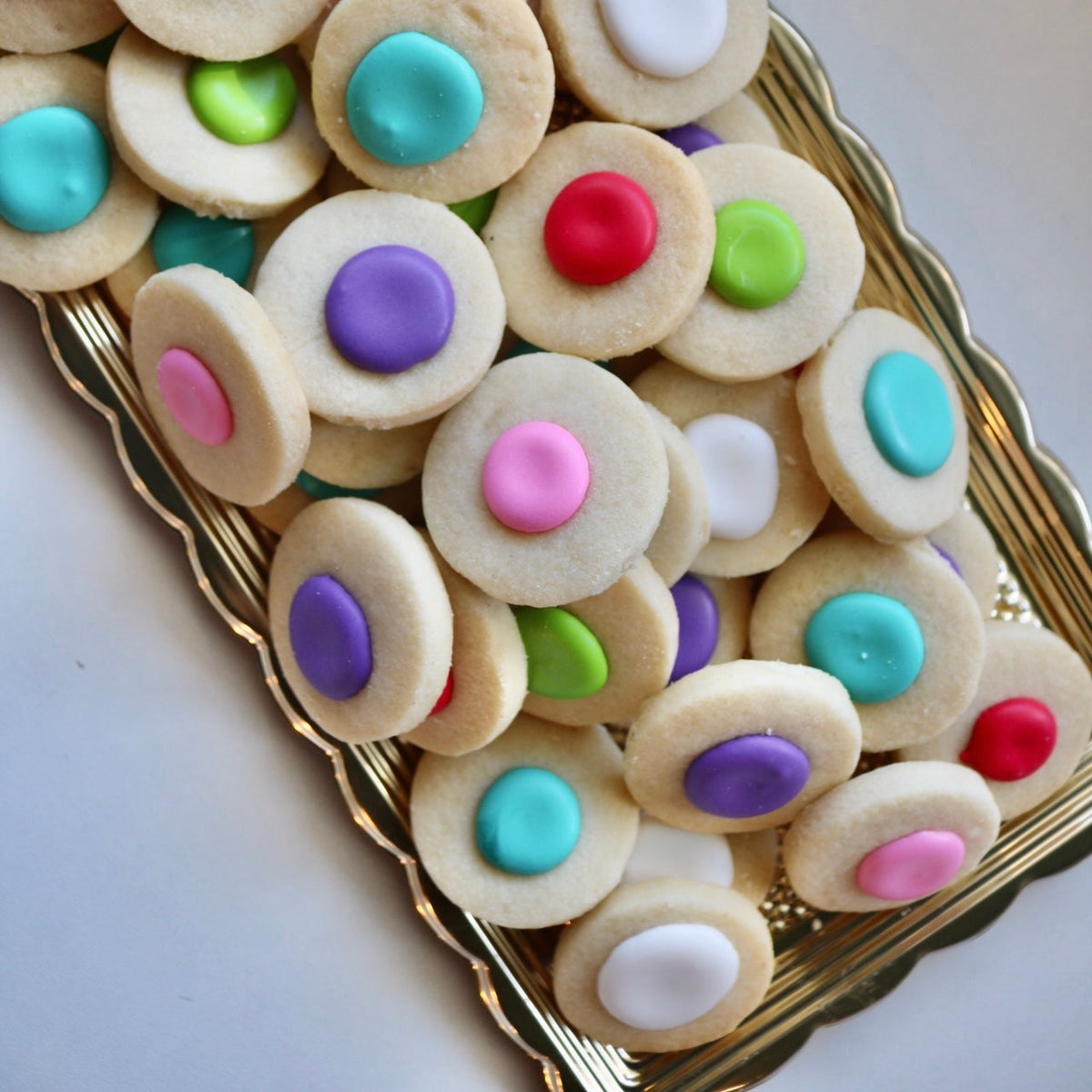 Merry & Bright Thumbprint Cookie Tray