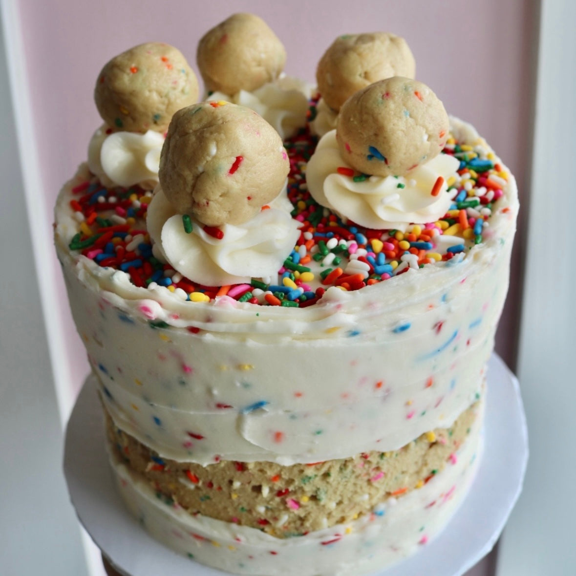 Birthday Cake Cookie Dough Cake (semi-custom)